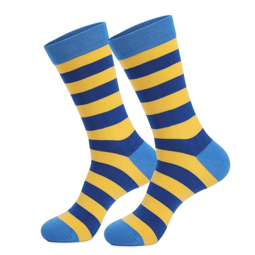 Plus Size Plus-sized Long Striped Men's Cotton Socks - Clothing Personality