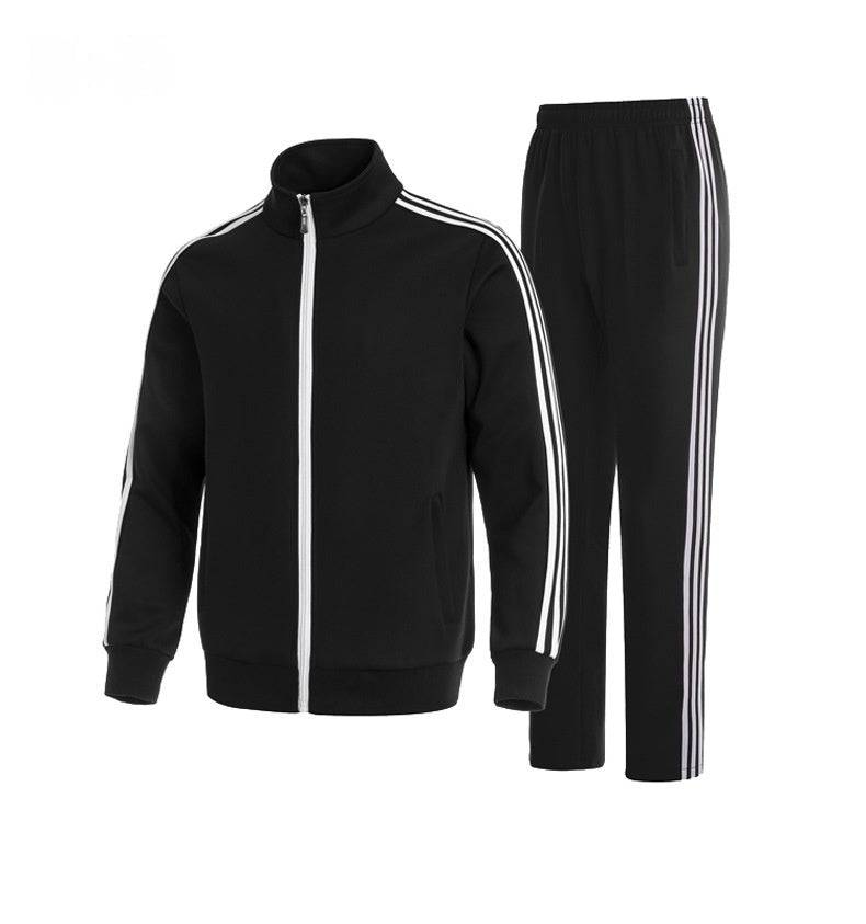 Three Bars Casual Long Sleeve Coat Plus Size Sportswear - Clothing Personality