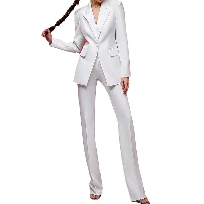 Women's Solid Color Fashion Temperament Business Suit