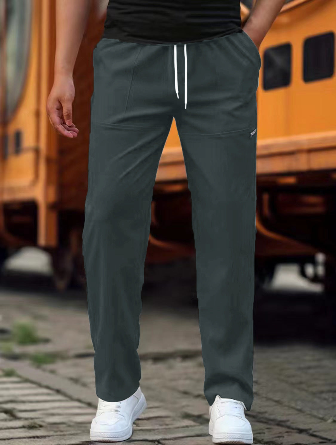 Spring And Autumn Men's Comfort And Casual Trousers Loose All-matching - Clothing Personality