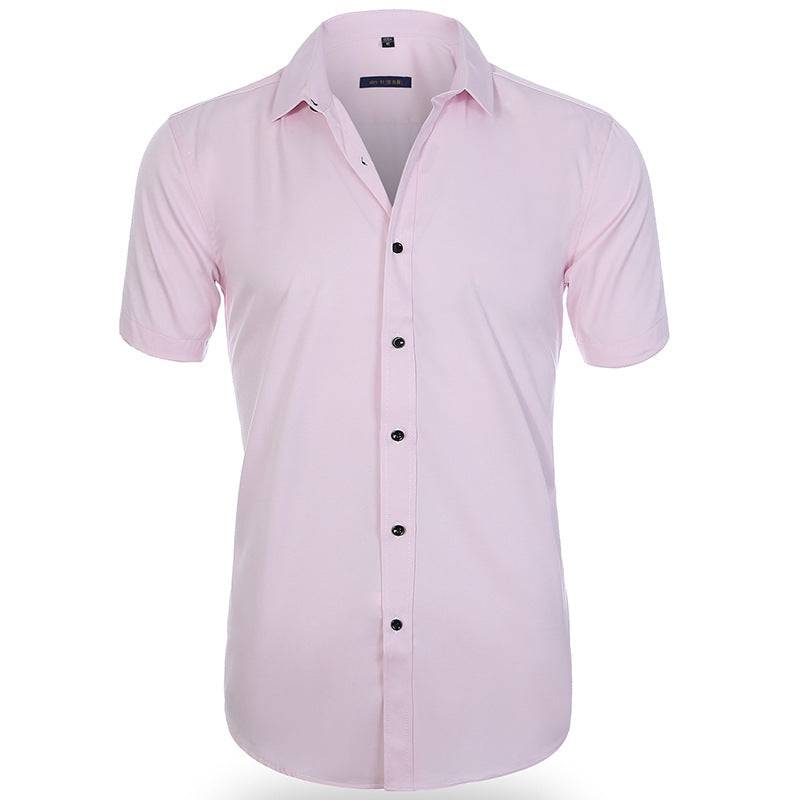 Men's No Iron Casual Polyester Shirt - Clothing Personality