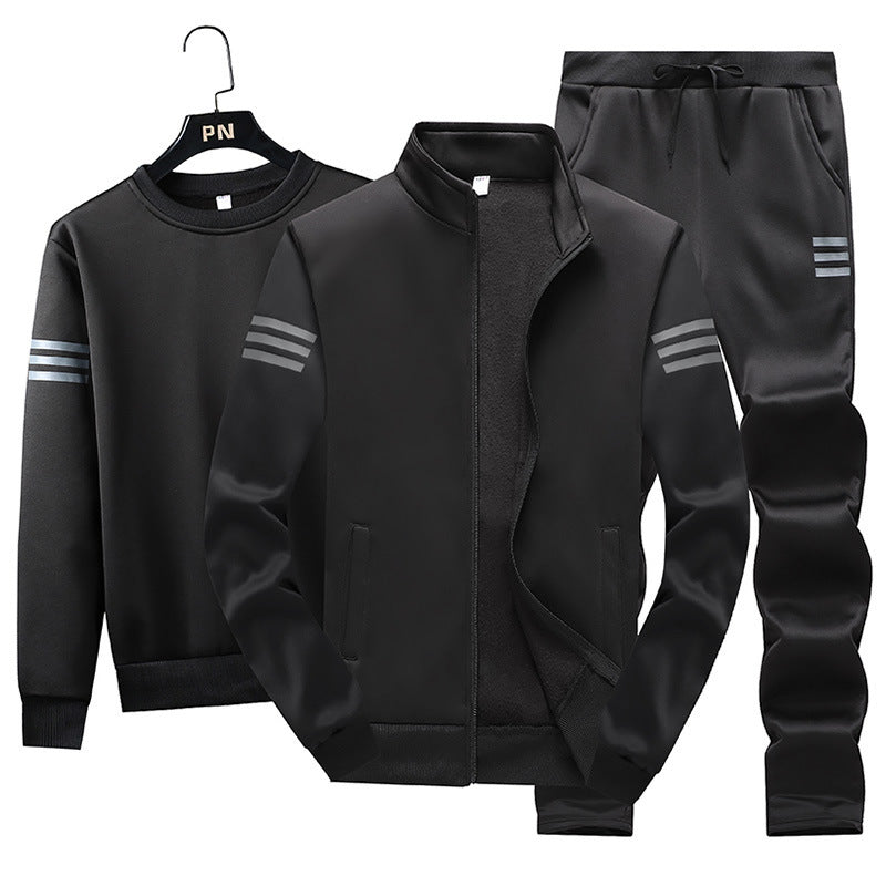Spring Casual Sportswear Suit Men's Sweater Zipper Jacket - Clothing Personality