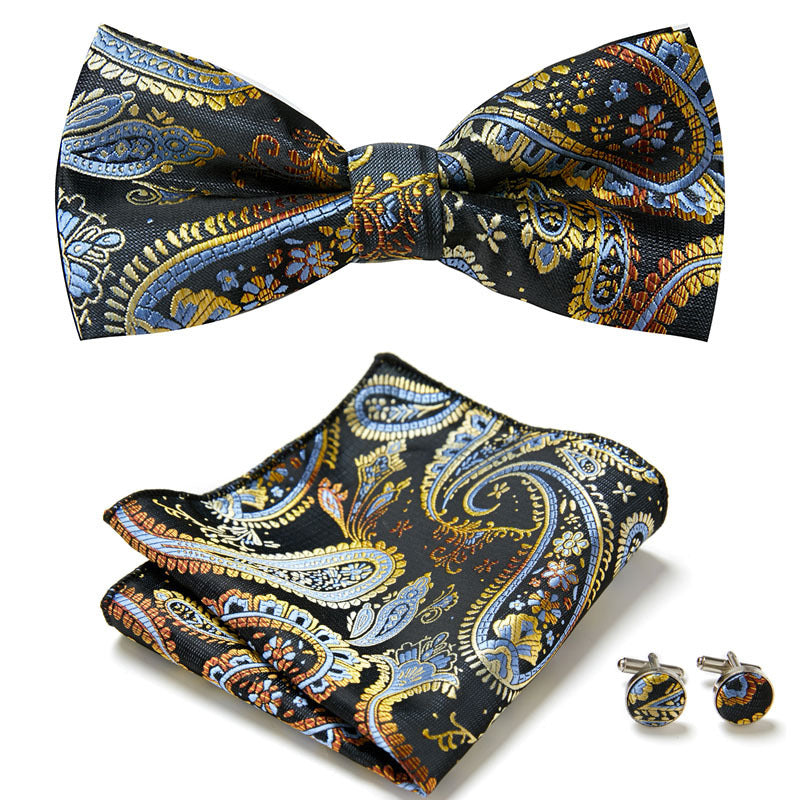 Three Piece Set Of Stylish Bow Ties - Clothing Personality