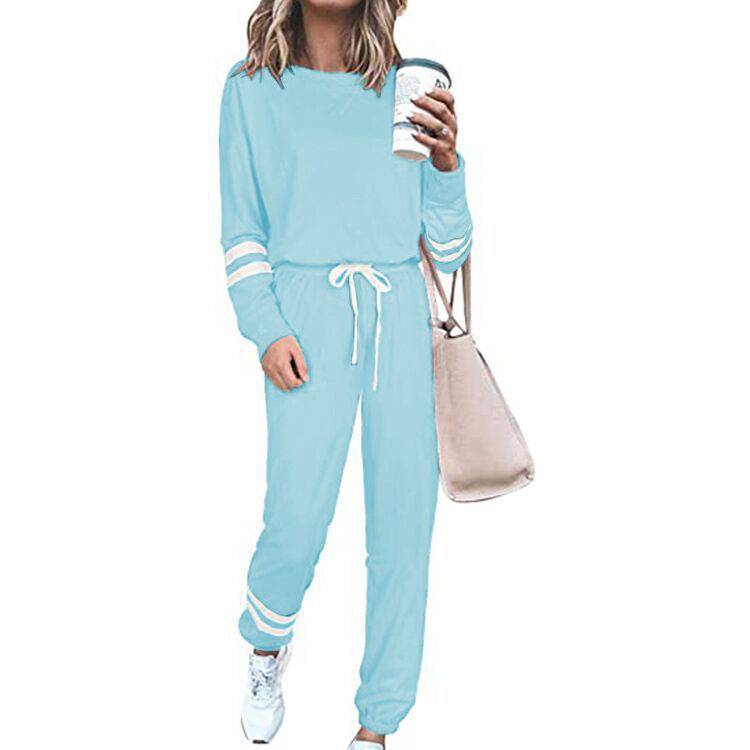 Women's Clothing Plus Size Loose-fitting Solid Color Long Sleeves Casual Suit - Clothing Personality