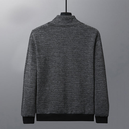 Dad Wears A Jacket With A Stand-up Collar And A Casual Jacket - Clothing Personality