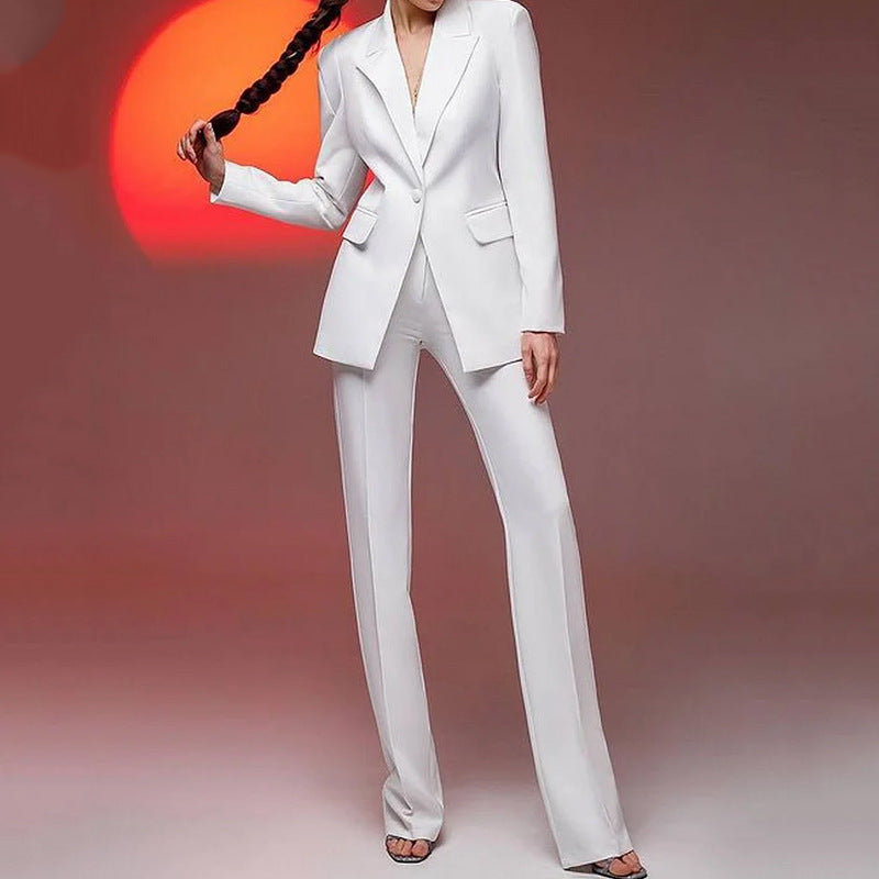 Women's Solid Color Fashion Temperament Business Suit