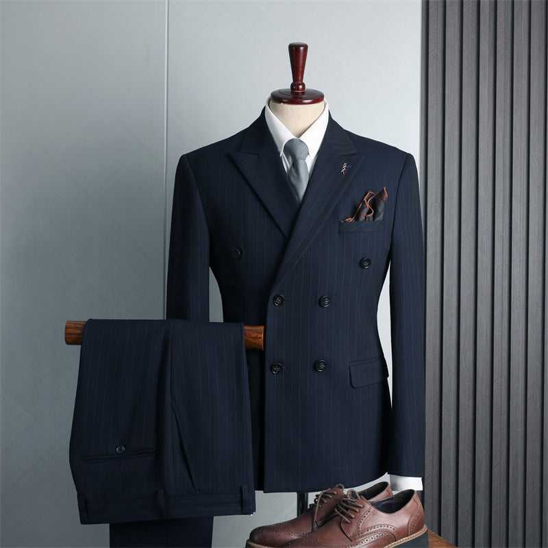 Double Breasted Suit Suit Men's Suits - Clothing Personality