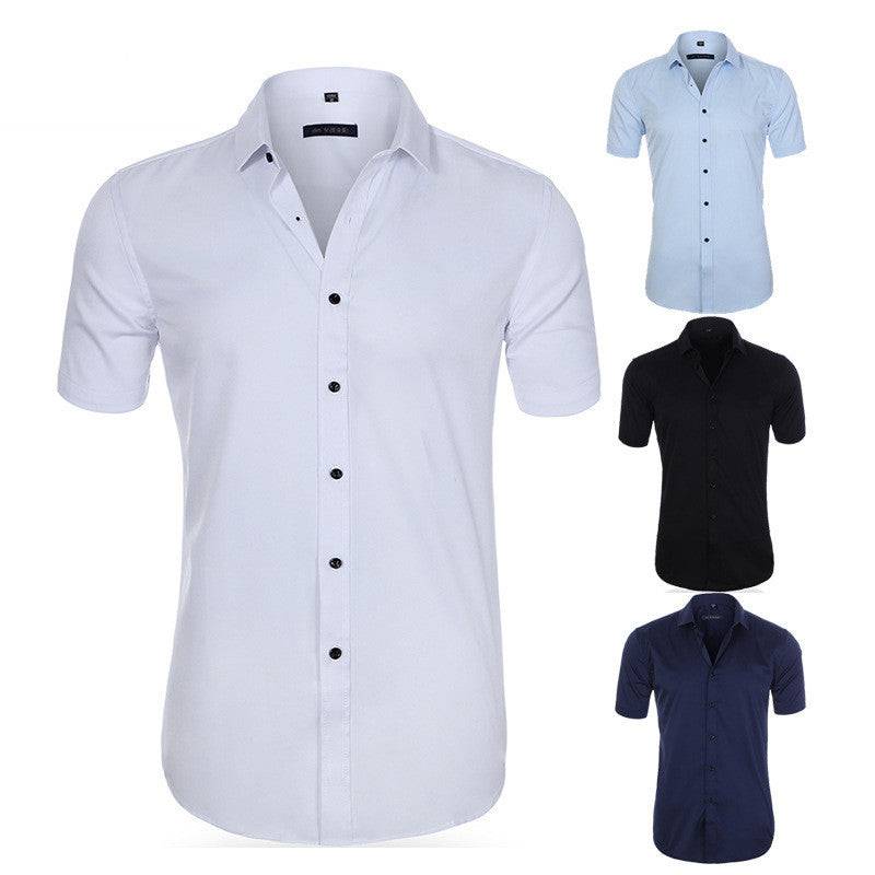 Men's No Iron Casual Polyester Shirt - Clothing Personality