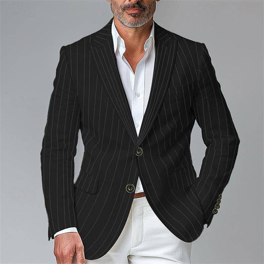 Single Breasted Single Button Two-Button Plaid Blazer Men - Clothing Personality