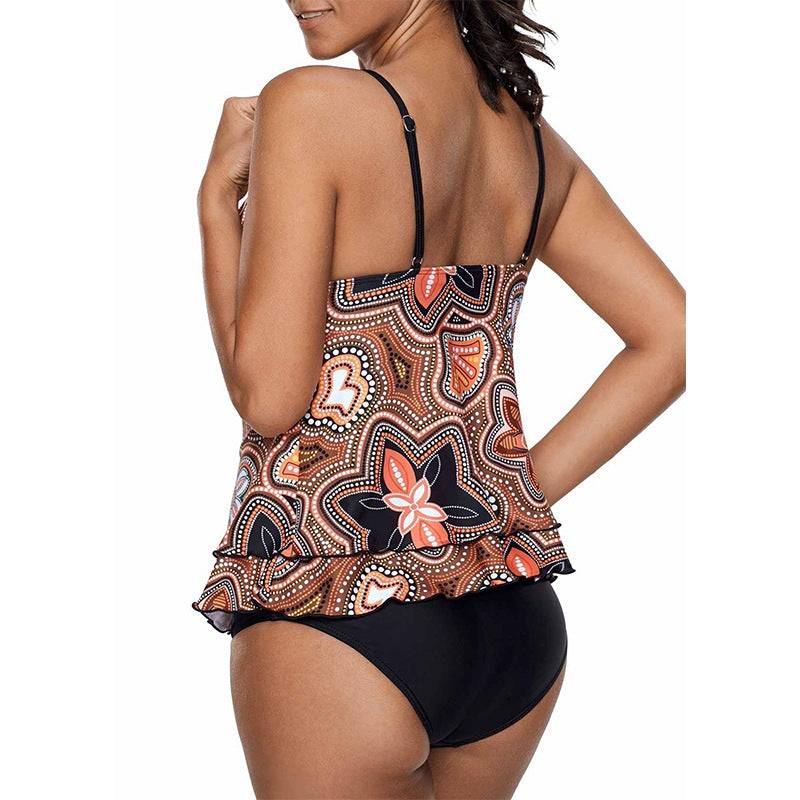 Women's Split Swimsuit Conservative Tankini - Clothing Personality