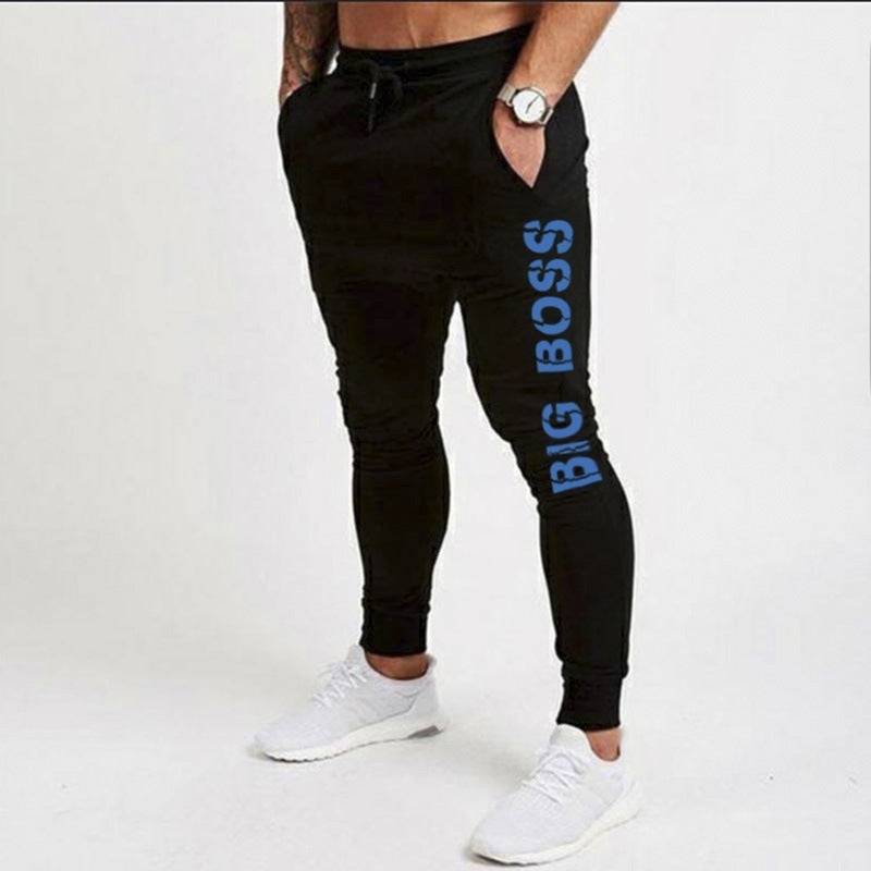 Men's Slim Fit Joggers - Stylish Winter Sweatpants with Solid Color Design - Clothing Personality