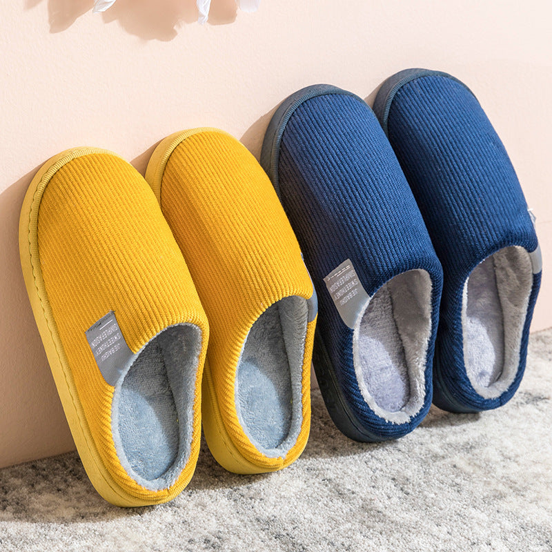Non Slip Soft Soled Thickened Warm Home Cotton Slippers