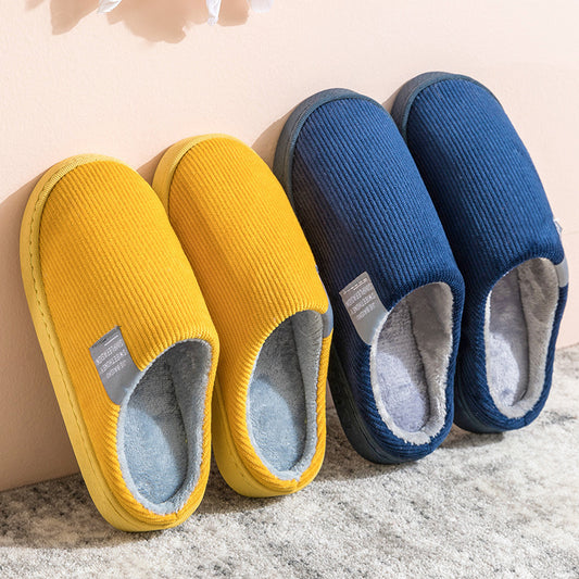 Non Slip Soft Soled Thickened Warm Home Cotton Slippers - Clothing Personality