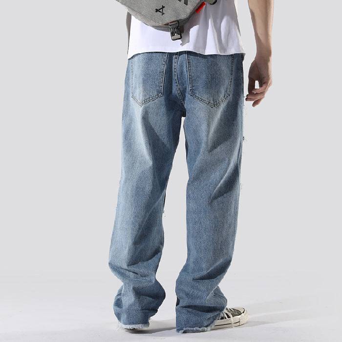 Ins French Overalls Men's Baggy Daddy Pants - Clothing Personality