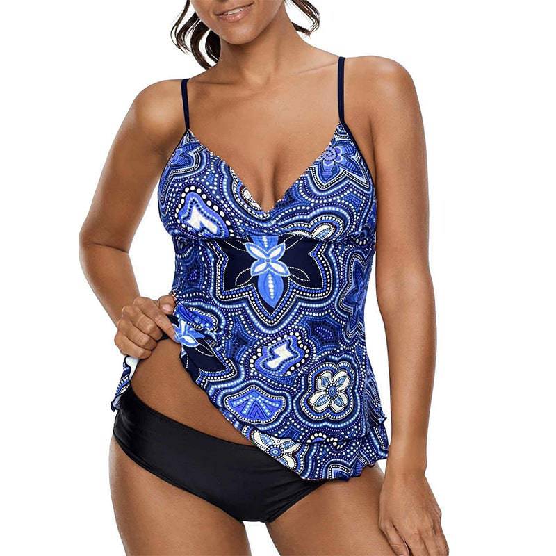 Women's Split Swimsuit Conservative Tankini - Clothing Personality