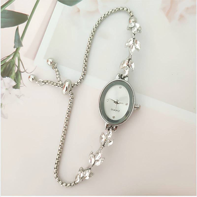 Wheat Diamond Women's Watch Free Adjustment - Clothing Personality