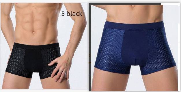 Men's Mesh Strand Air Breathable Summer Ice Silk Shorts - Clothing Personality