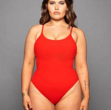 Summer Bikini Backless String Large Size Sexy Solid Color Triangle One-piece Swimsuit Womens Clothing - Clothing Personality