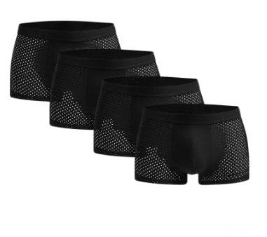 Men's Mesh Strand Air Breathable Summer Ice Silk Shorts - Clothing Personality