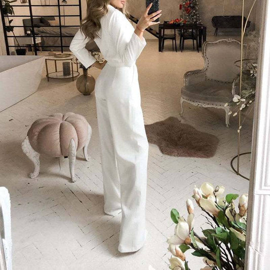 Women's Jumpsuit Spring Solid Color Slim Bodysuit Ladies New Style - Clothing Personality