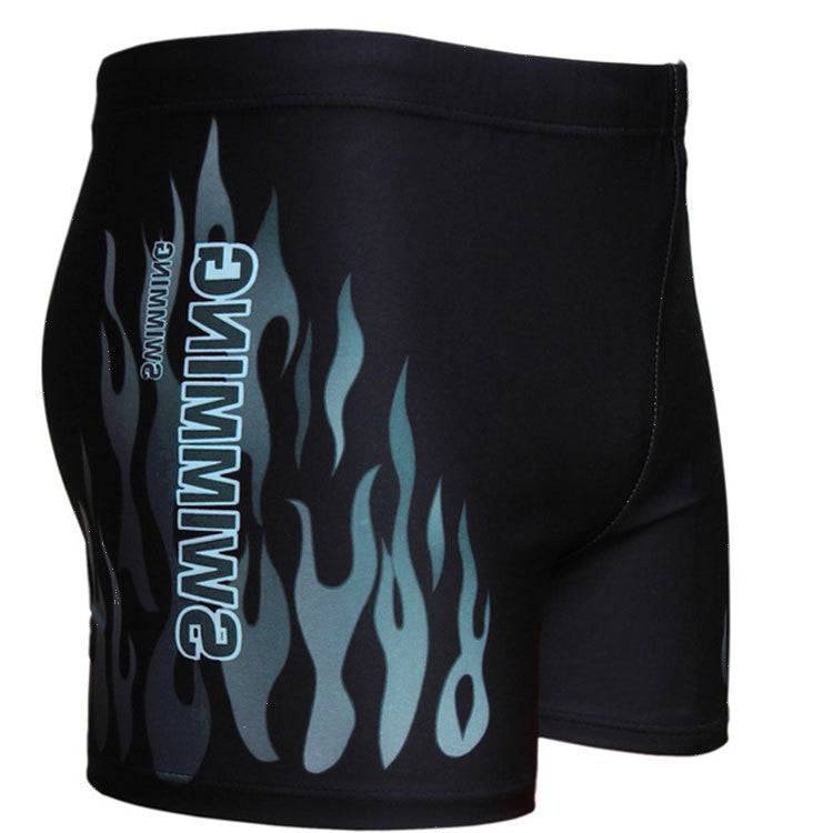 Swimming Trunks Swimwear New Style Men's Swimwear Flame Swimming Trunks - Clothing Personality