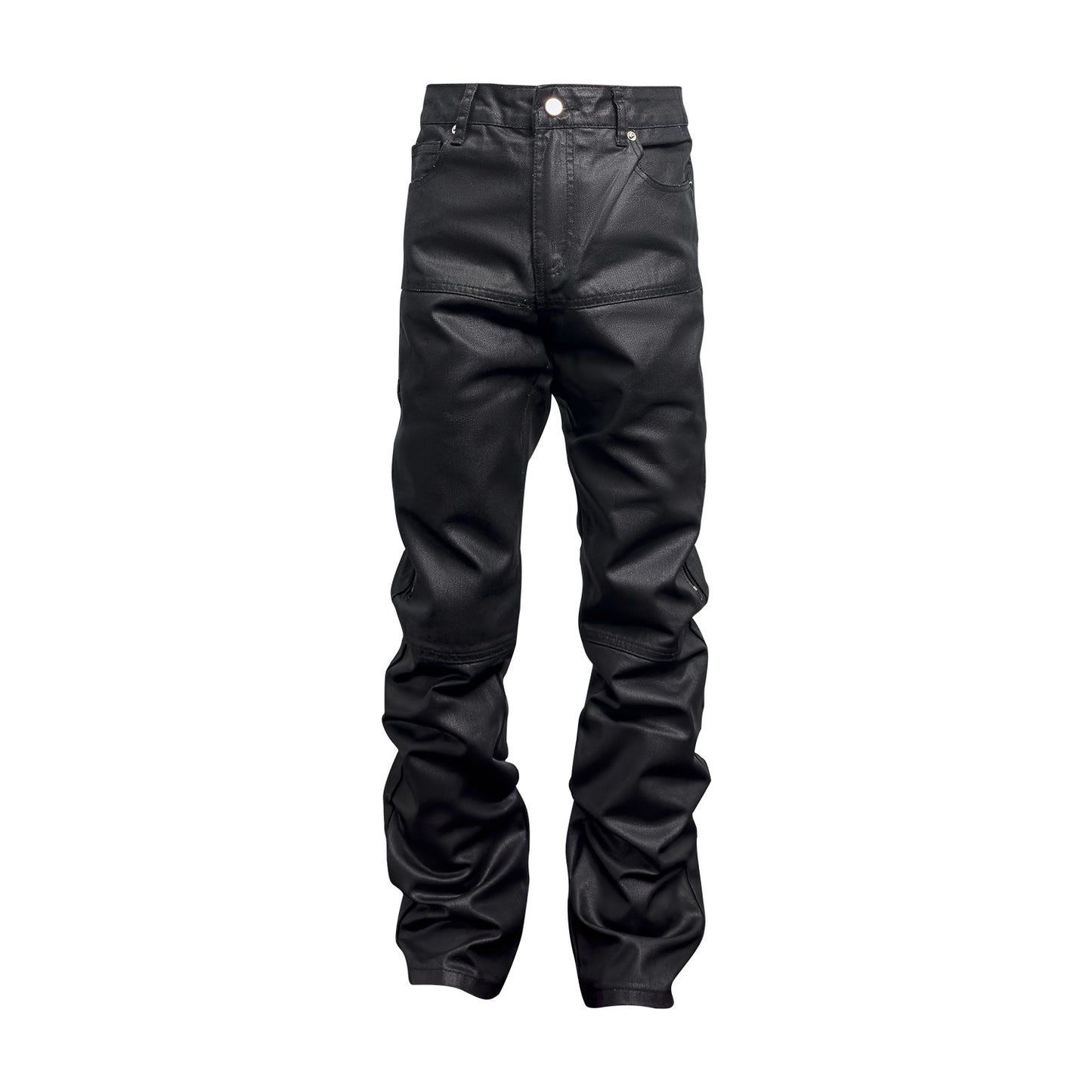 Designer Zip Black Roxed Pants Denim - Clothing Personality