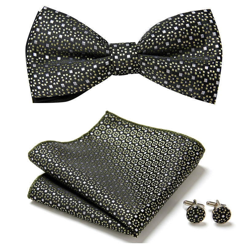 Three Piece Set Of Stylish Bow Ties - Clothing Personality