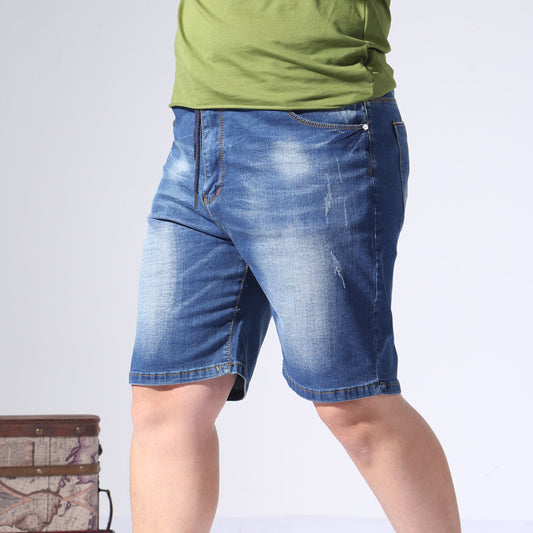 Summer Elastic Waist Denim Shorts Men - Clothing Personality