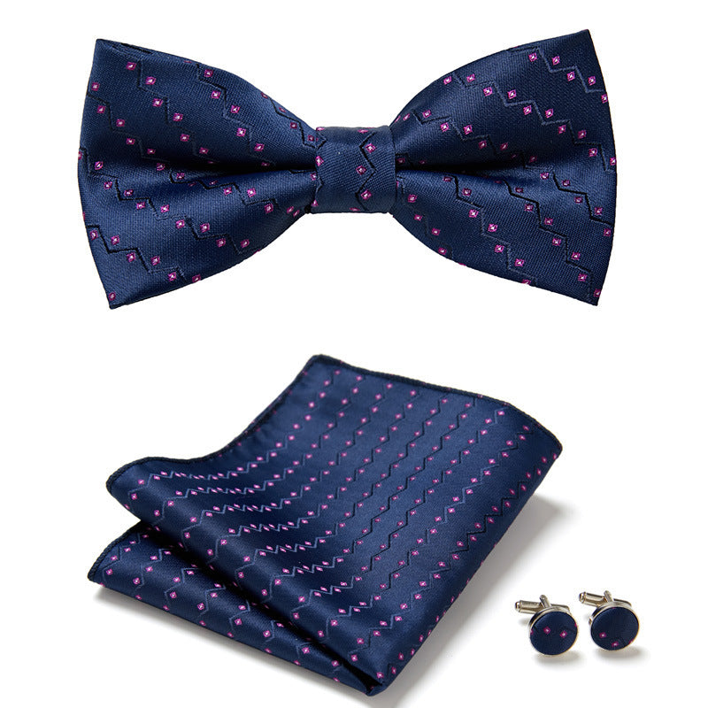 Three Piece Set Of Stylish Bow Ties - Clothing Personality