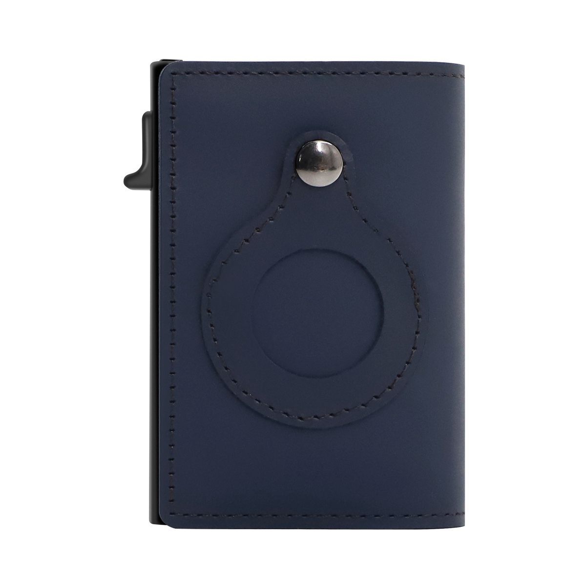 Minimalist Wallets For Men, Premium Genuine Leather Credit Card Holder For AirTag With Slim Wallet RFID Technology - Clothing Personality