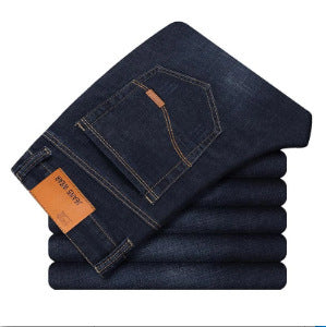 New Men's Jeans Slim Straight Black Pants For Men - Clothing Personality