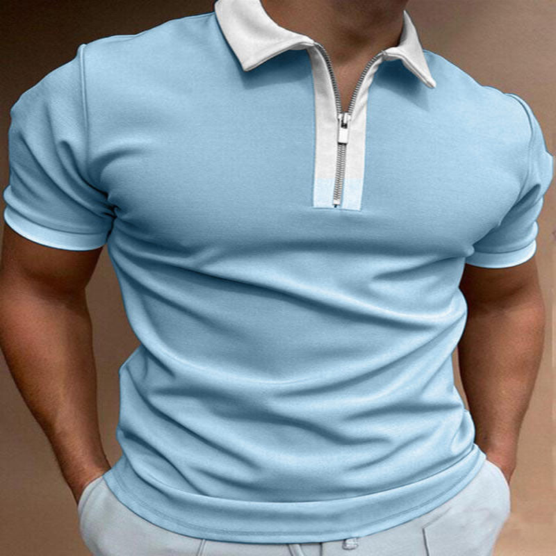 Men's Polo Shirt Men Solid Polo Shirts Brand Men Short-Sleeved Shirt Summer Shirt Man Clothing - Clothing Personality