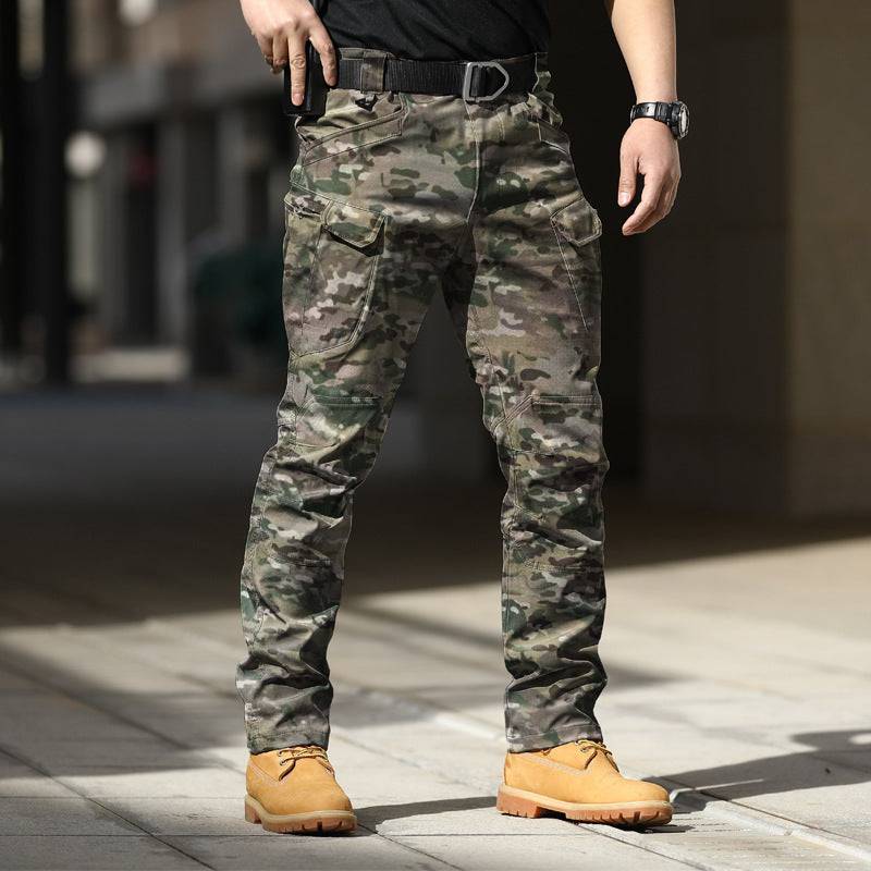 Tactical Outdoor Stretch Overalls Loose Soft Shell Pants Waterproof - Clothing Personality