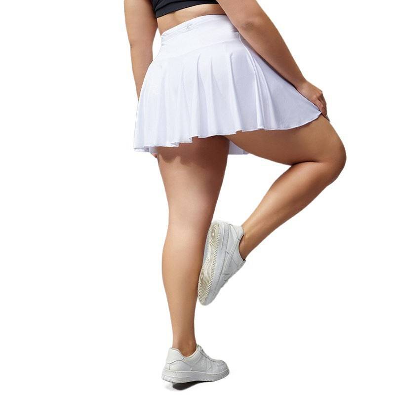 Plus Size Fitness Shorts Women's Anti-exposure Outdoor Tennis Skirt - Clothing Personality