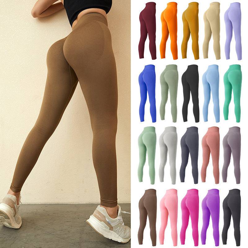 Seamless Leggings Yoga Pants Tummy Control Workout Running Yoga Leggings For Women - Clothing Personality