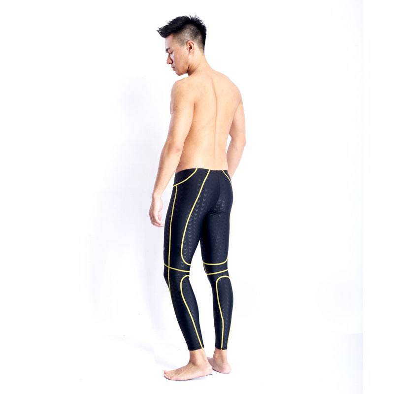 Competition Professional Long Quick-drying Drag Reduction Long Swimming Trunks - Clothing Personality