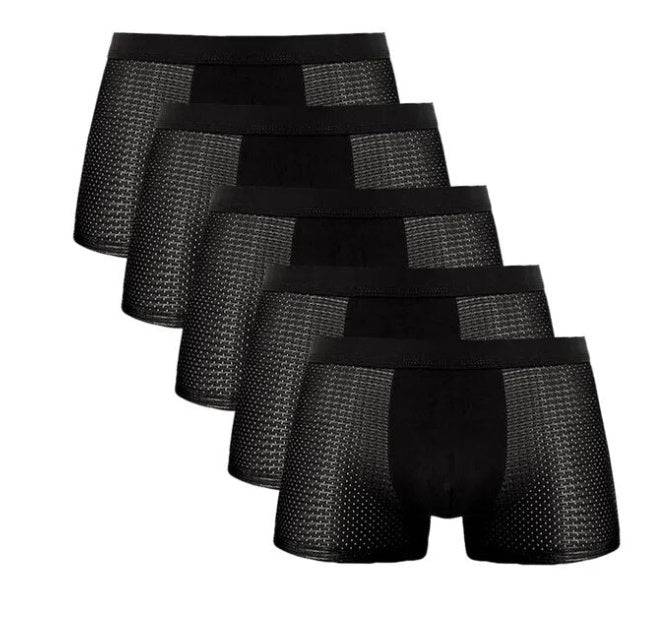 Men's Mesh Strand Air Breathable Summer Ice Silk Shorts - Clothing Personality