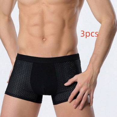 Men's Mesh Strand Air Breathable Summer Ice Silk Shorts - Clothing Personality