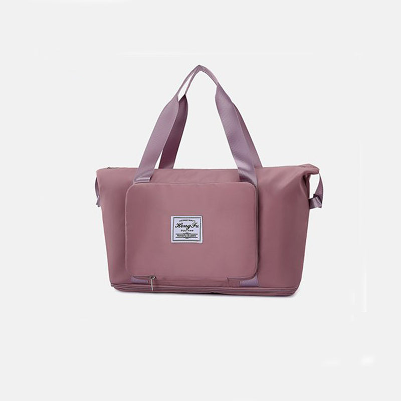 Foldable Storage Travel Bag Waterproof Large Capacity Gym Fitness Bag Weekender Overnight For Women - Clothing Personality