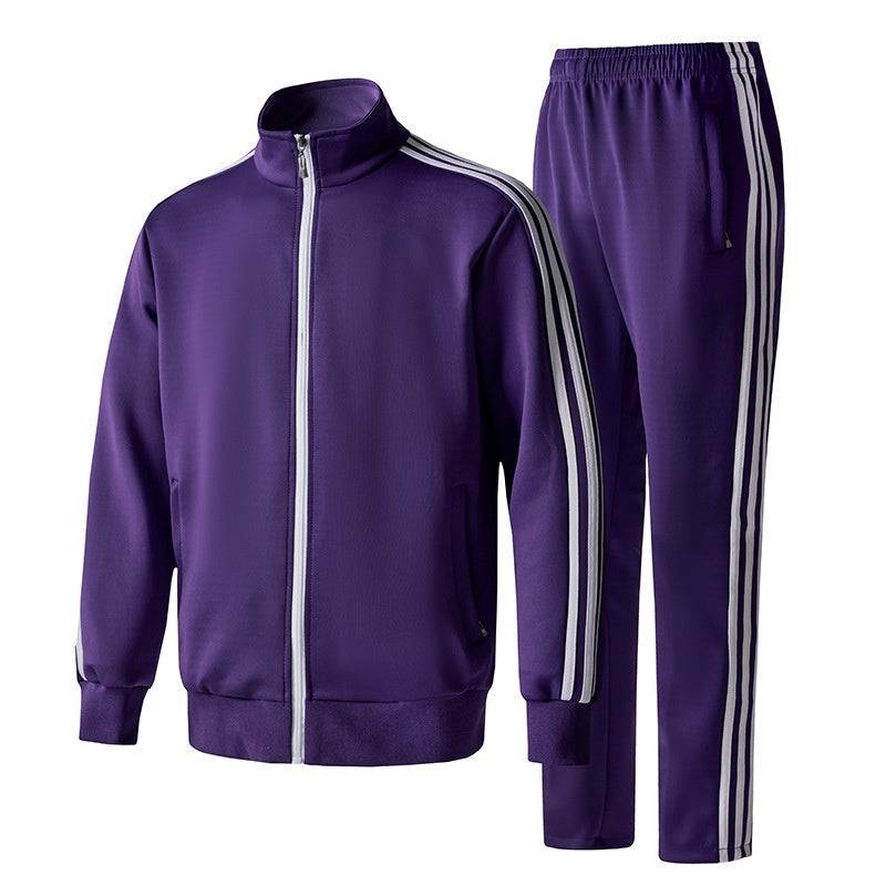 Three Bars Casual Long Sleeve Coat Plus Size Sportswear - Clothing Personality