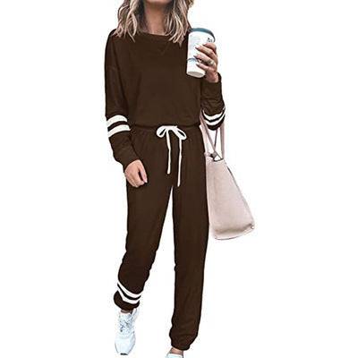 Women's Clothing Plus Size Loose-fitting Solid Color Long Sleeves Casual Suit - Clothing Personality