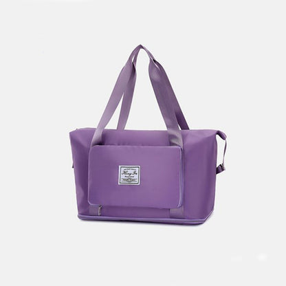 Foldable Storage Travel Bag Waterproof Large Capacity Gym Fitness Bag Weekender Overnight For Women - Clothing Personality