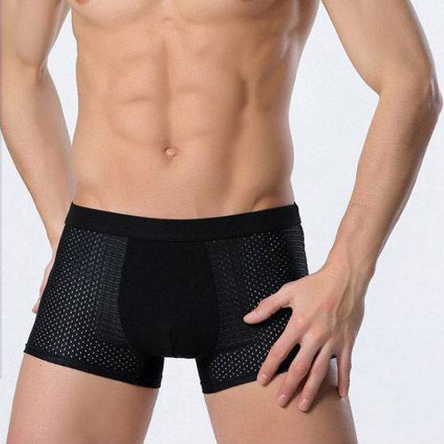 Men's Mesh Strand Air Breathable Summer Ice Silk Shorts - Clothing Personality