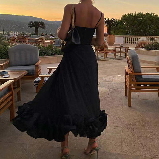 Fashion Flower Swing Three-dimensional Flower A- Line Skirt Womens Clothing - Clothing Personality