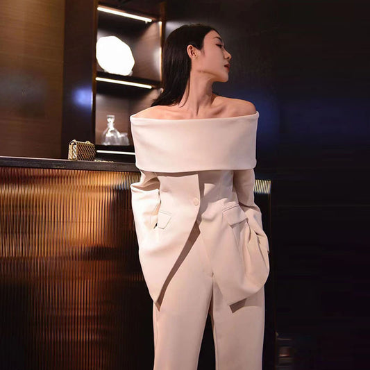 Fashion Socialite Work Business Suit