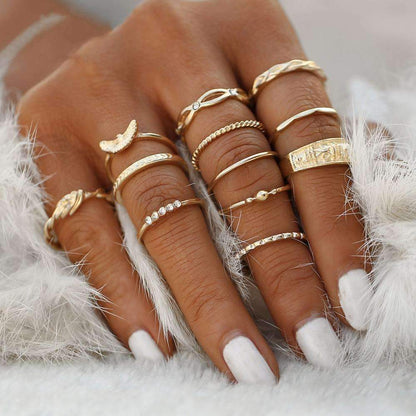 Enchanting Solstice Ring Set - Clothing Personality