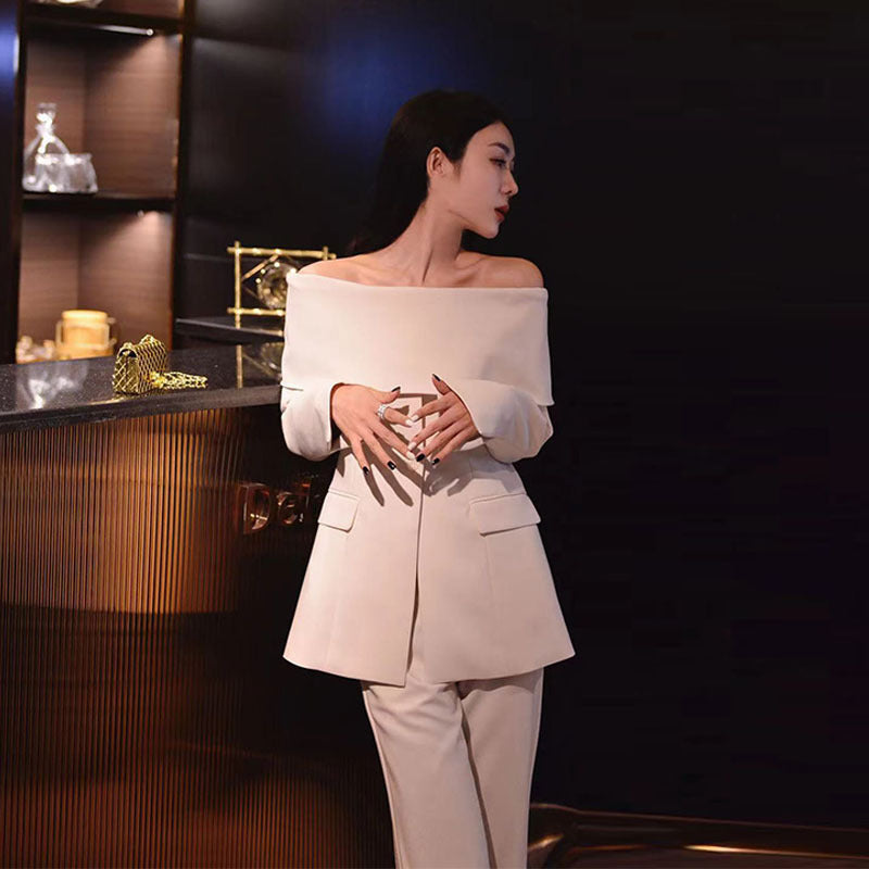 Fashion Socialite Work Business Suit