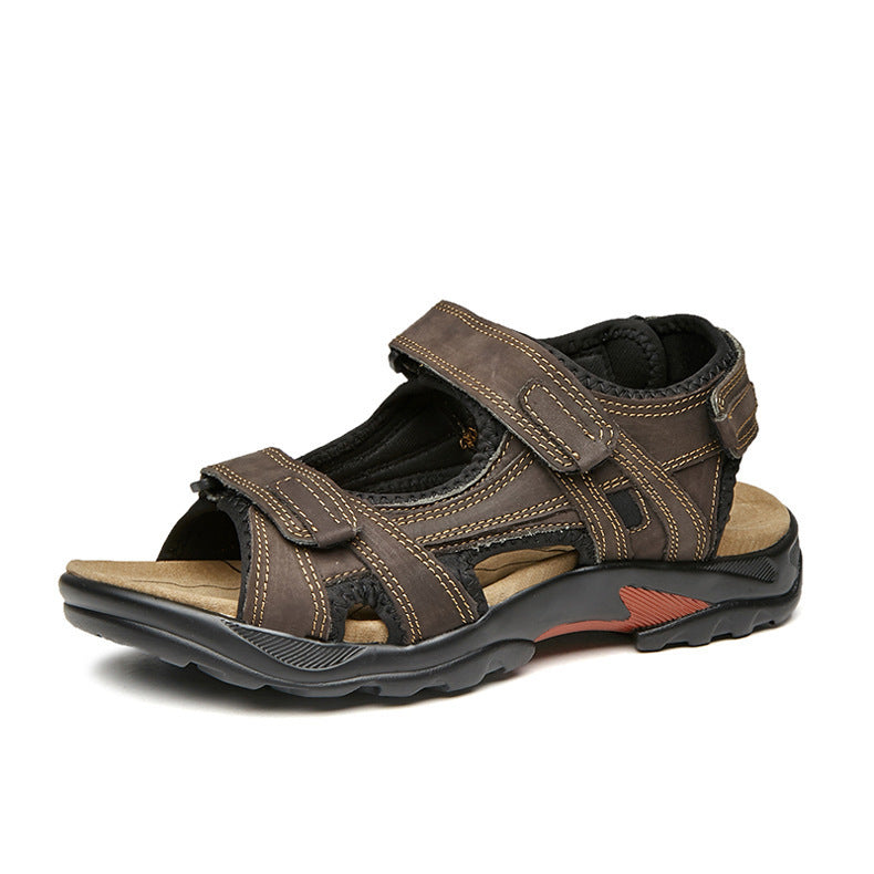 Outdoor Sandals Beach Leather Roman Sandals - Clothing Personality