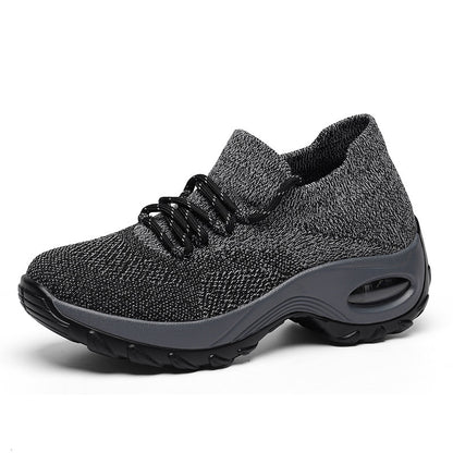 Sports Women Flying Knit Socks Shaking Shoes - Clothing Personality