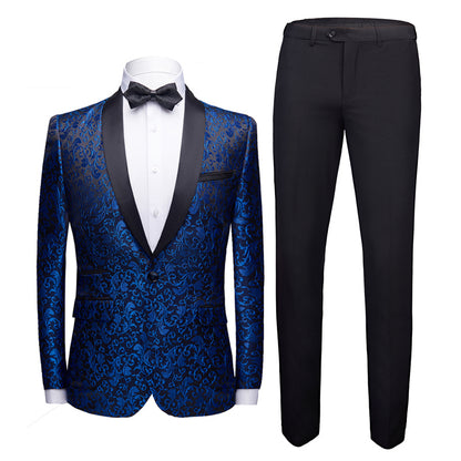 Men's Paisley Tuxedo Suit Wedding Suit Set